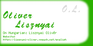 oliver lisznyai business card